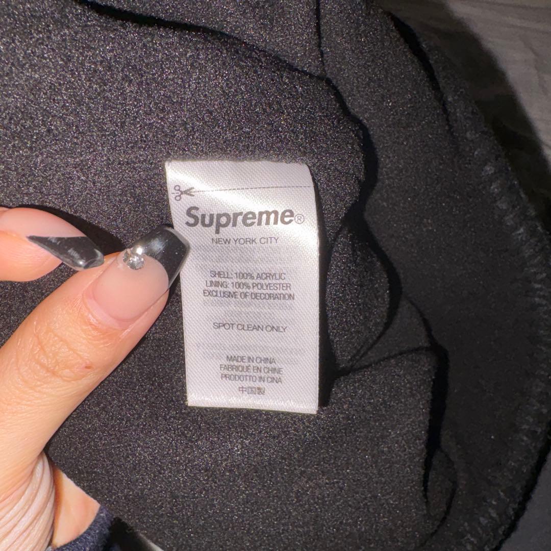 Supreme Felt Applique Earflap Beanie 黒