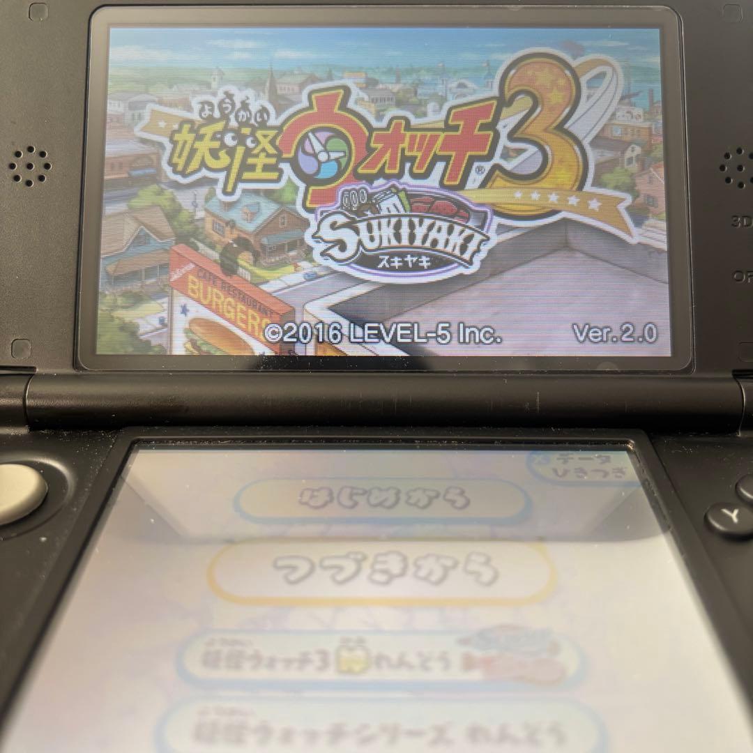 【動作確認⭕️】プレイ200時間！3DS 妖怪ウォッチ3 スキヤキ＋スシ＋テンプラ