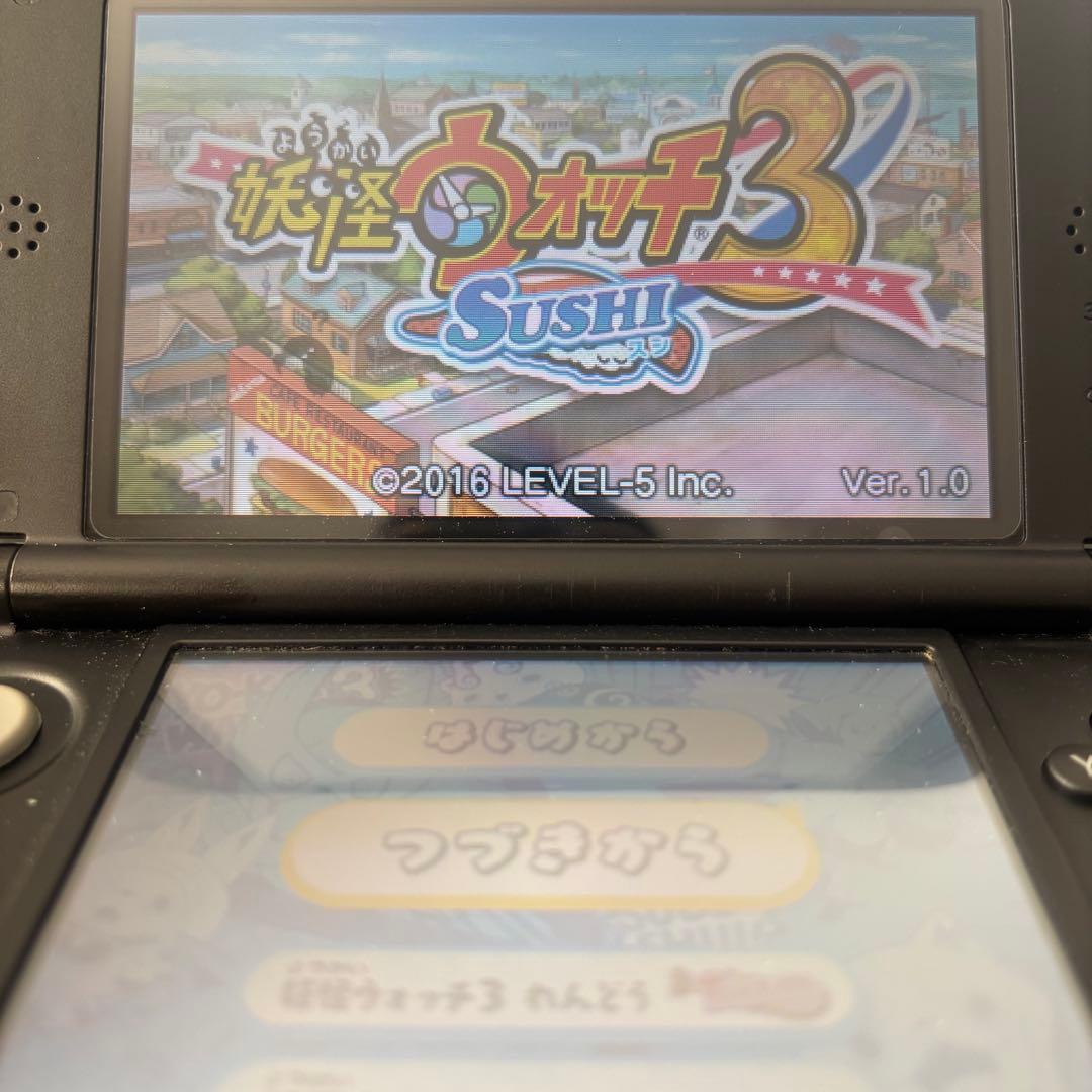 【動作確認⭕️】プレイ200時間！3DS 妖怪ウォッチ3 スキヤキ＋スシ＋テンプラ