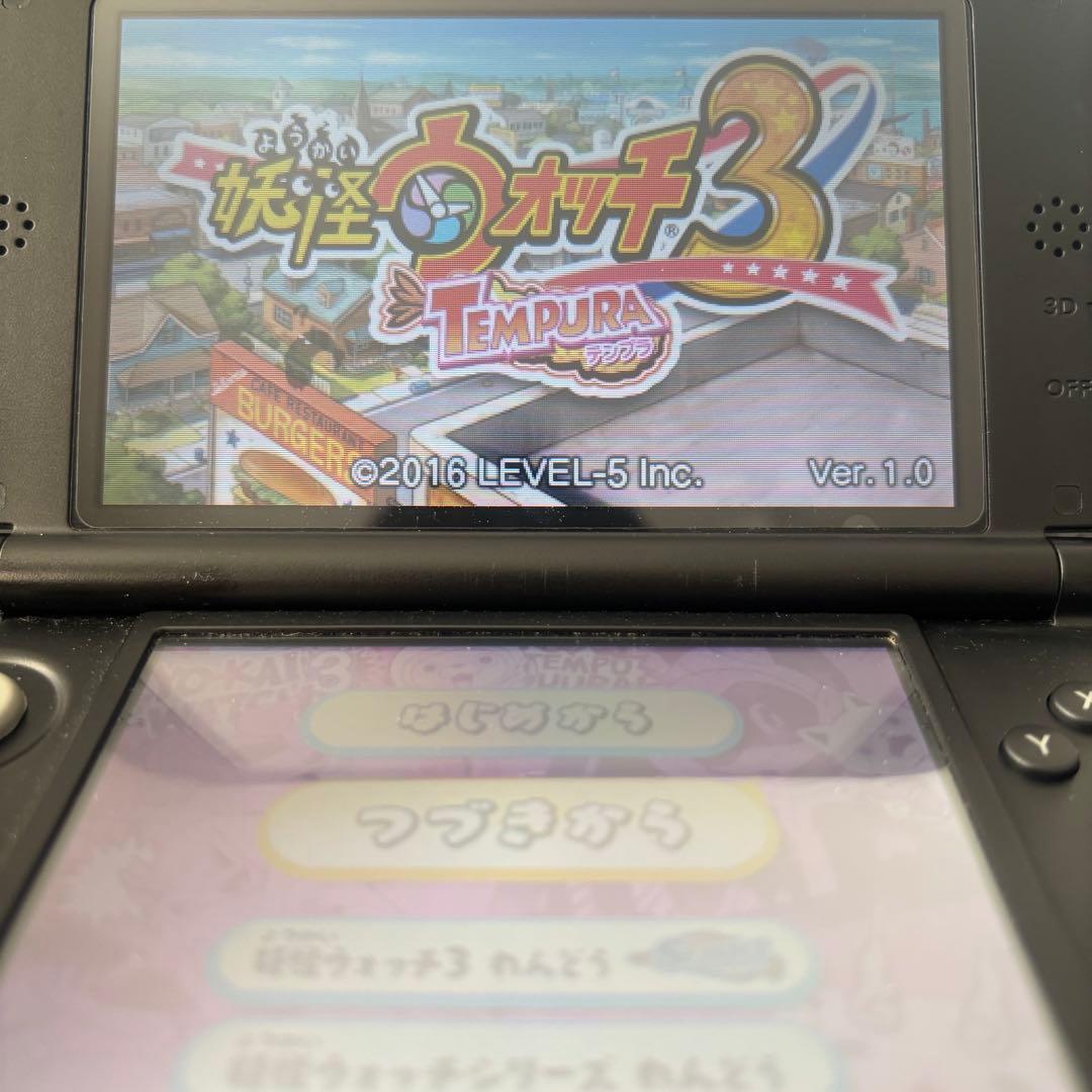 【動作確認⭕️】プレイ200時間！3DS 妖怪ウォッチ3 スキヤキ＋スシ＋テンプラ