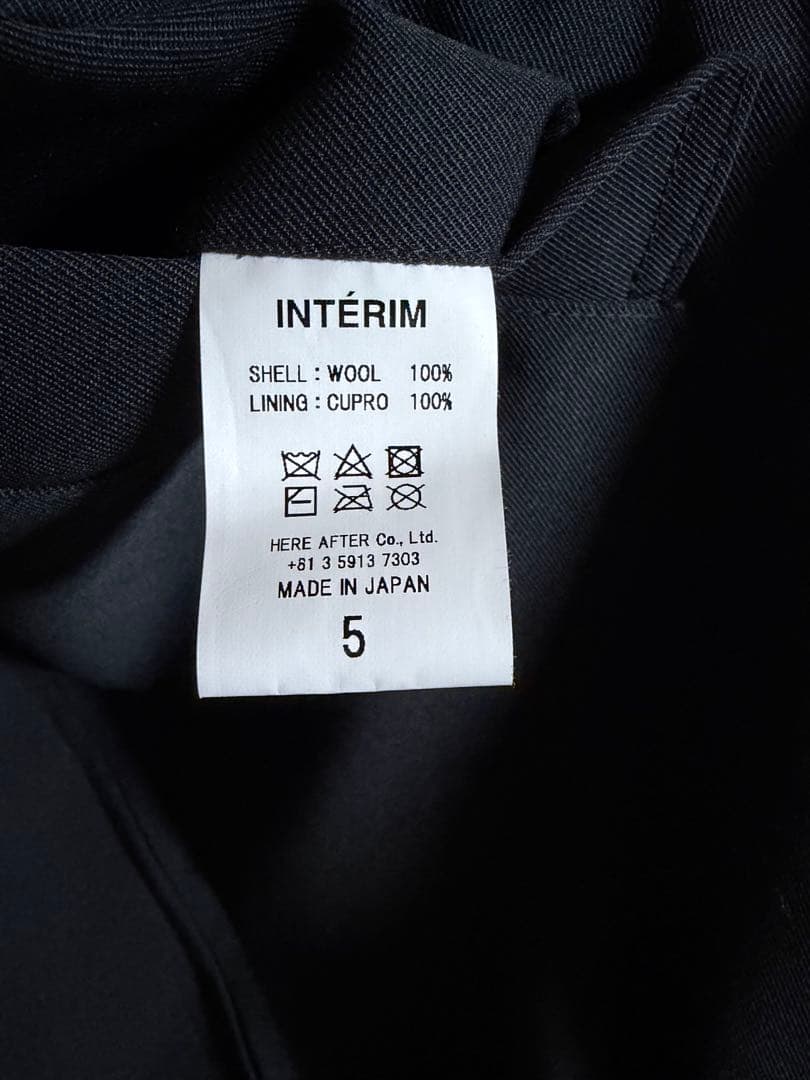 ジャケット・アウター PURE BLACK WOOL HARRINGTON JACKET