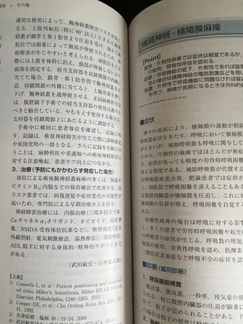 麻酔偶発症 A to Z