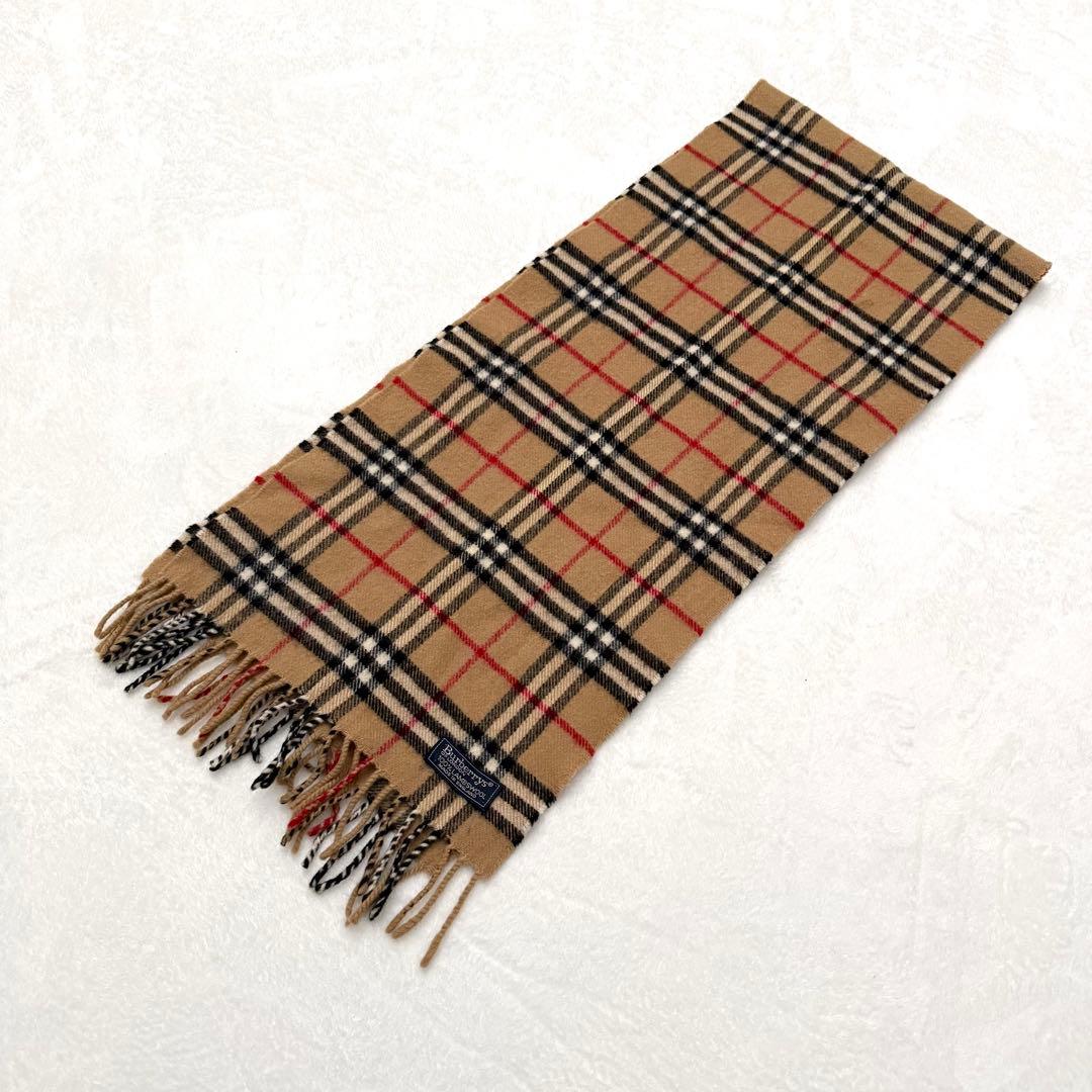 Burberry バーバリー　ノバチェックマフラー　ラムウール100%