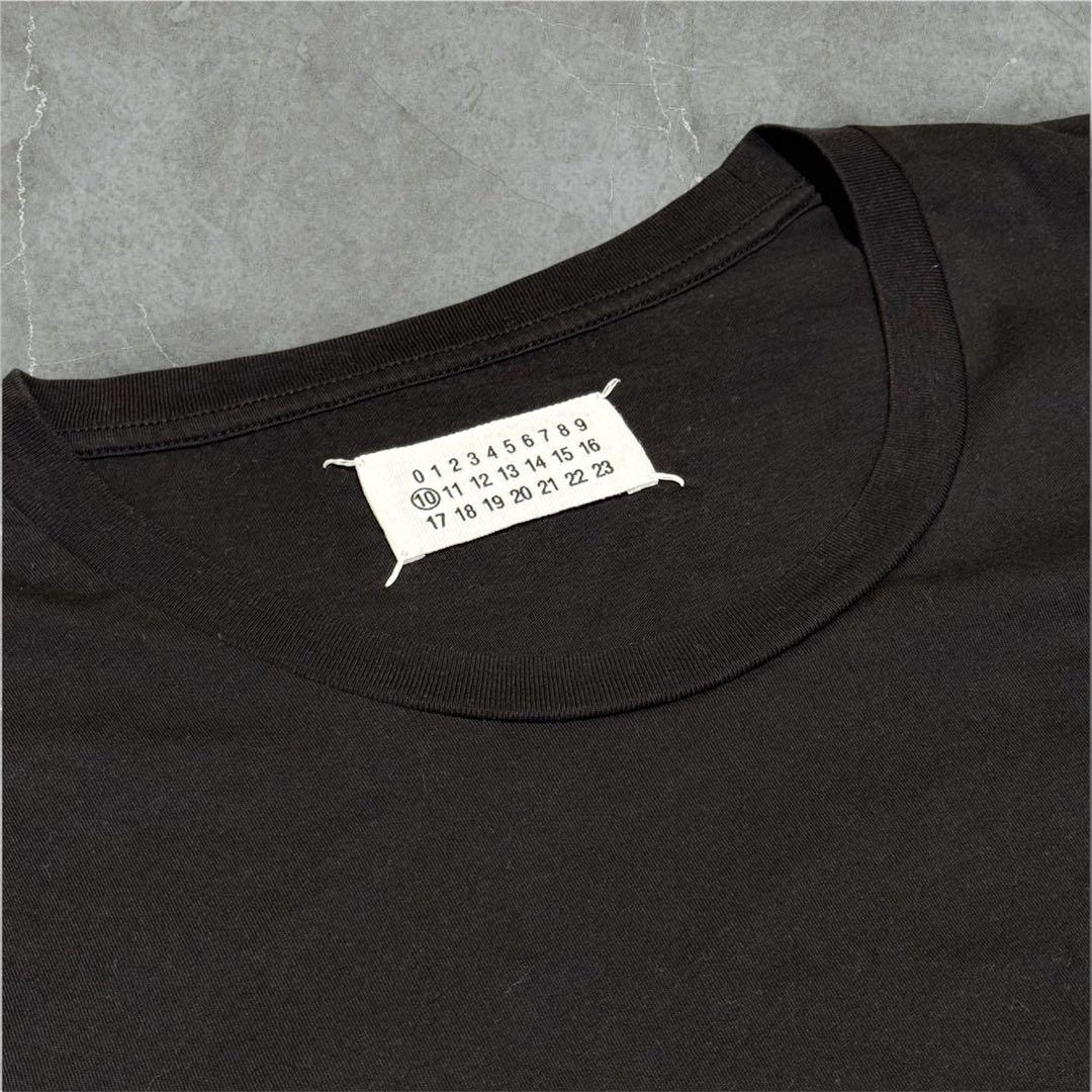 【メゾンマルジェラ】パックT クルーネック 半袖Tシャツ 黒 1枚