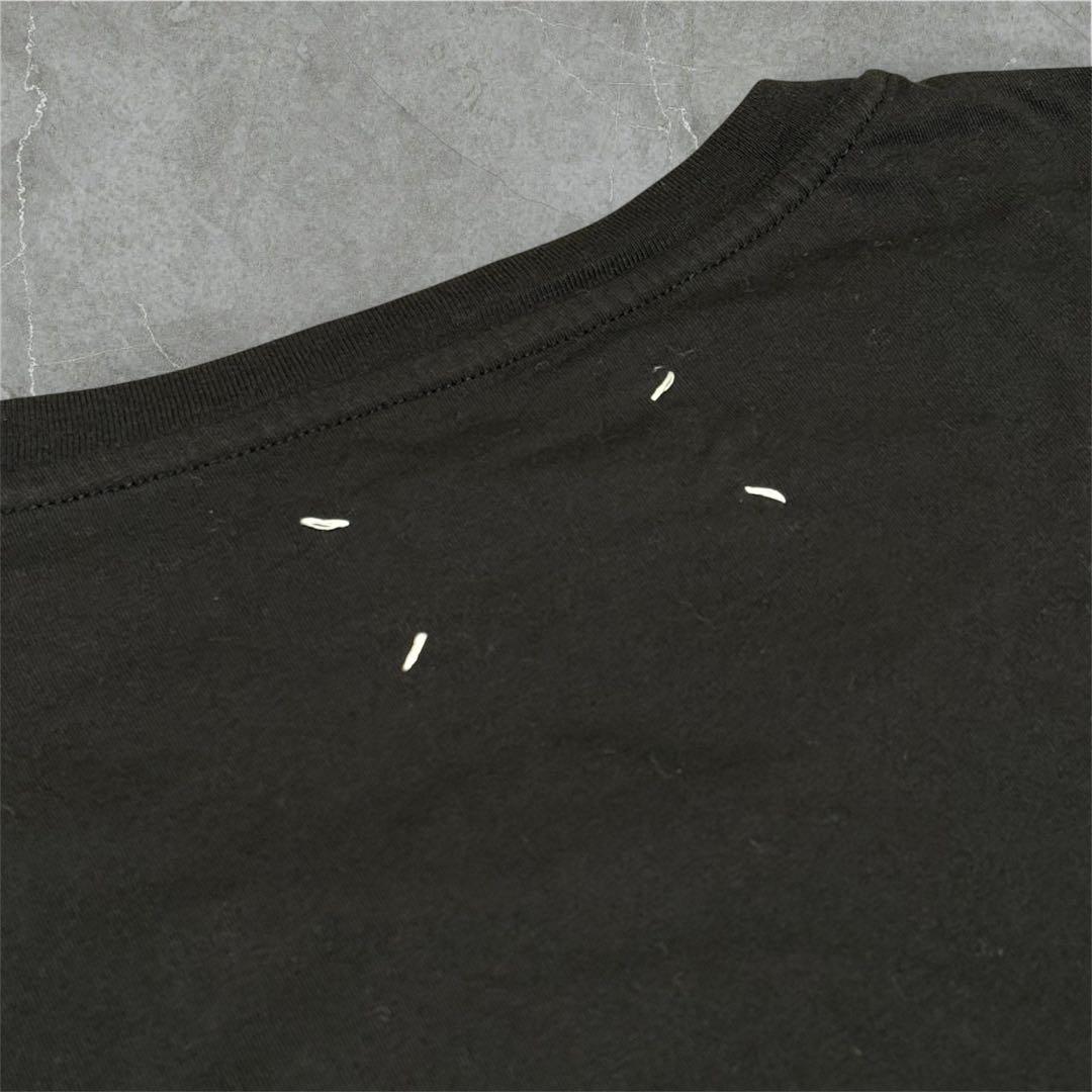 【メゾンマルジェラ】パックT クルーネック 半袖Tシャツ 黒 1枚