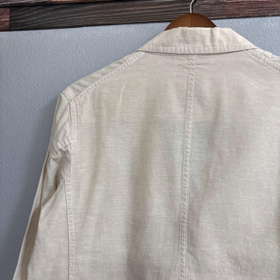54美品　DANTON BEAMS コラボ　コットン　リネン　ジャケット