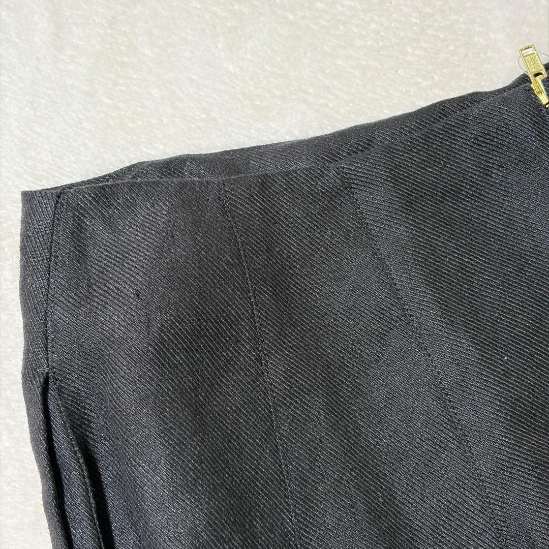 【未使用品】ドゥーズィエムクラス　LINEN スカート　リネン　麻100% 黒