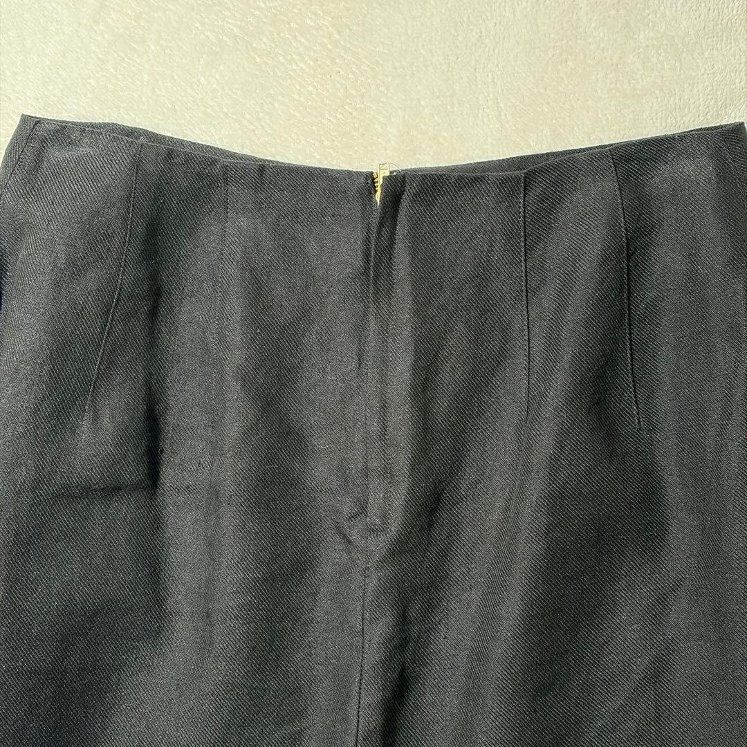 【未使用品】ドゥーズィエムクラス　LINEN スカート　リネン　麻100% 黒