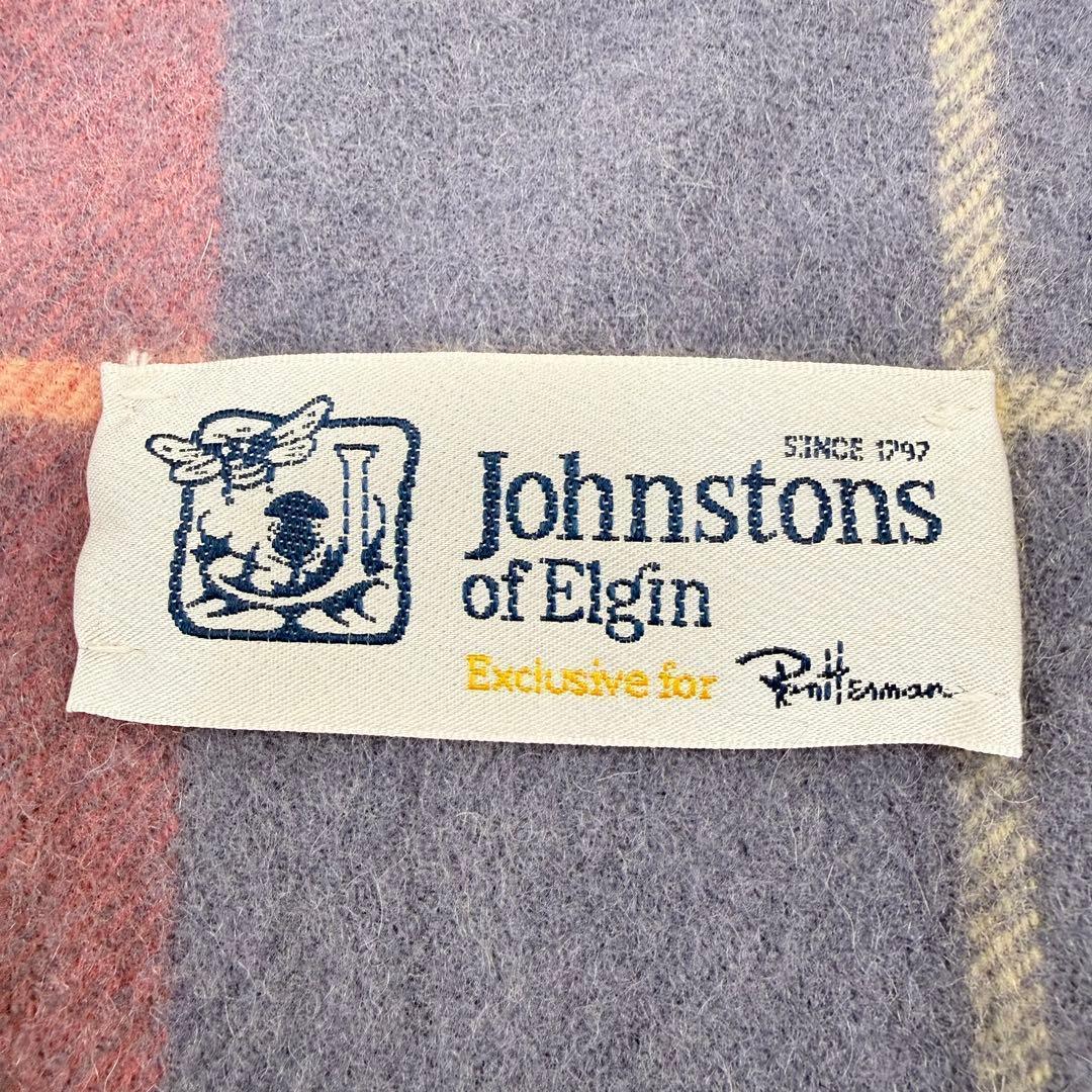 極美品 Johnstons of Elgin RonHerman 大判ストール