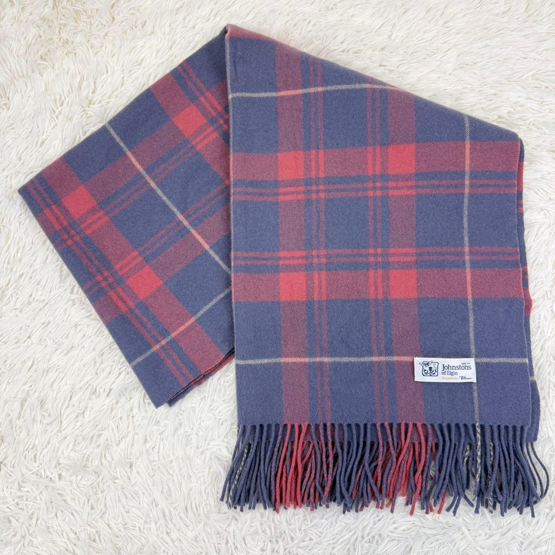 極美品 Johnstons of Elgin RonHerman 大判ストール