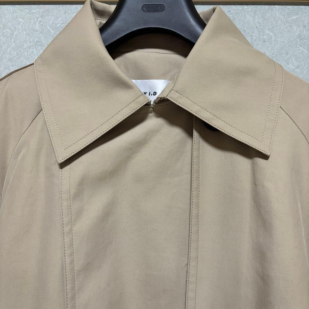 FRAY I.D シャンブレーツイルロングトレンチコート ベージュ