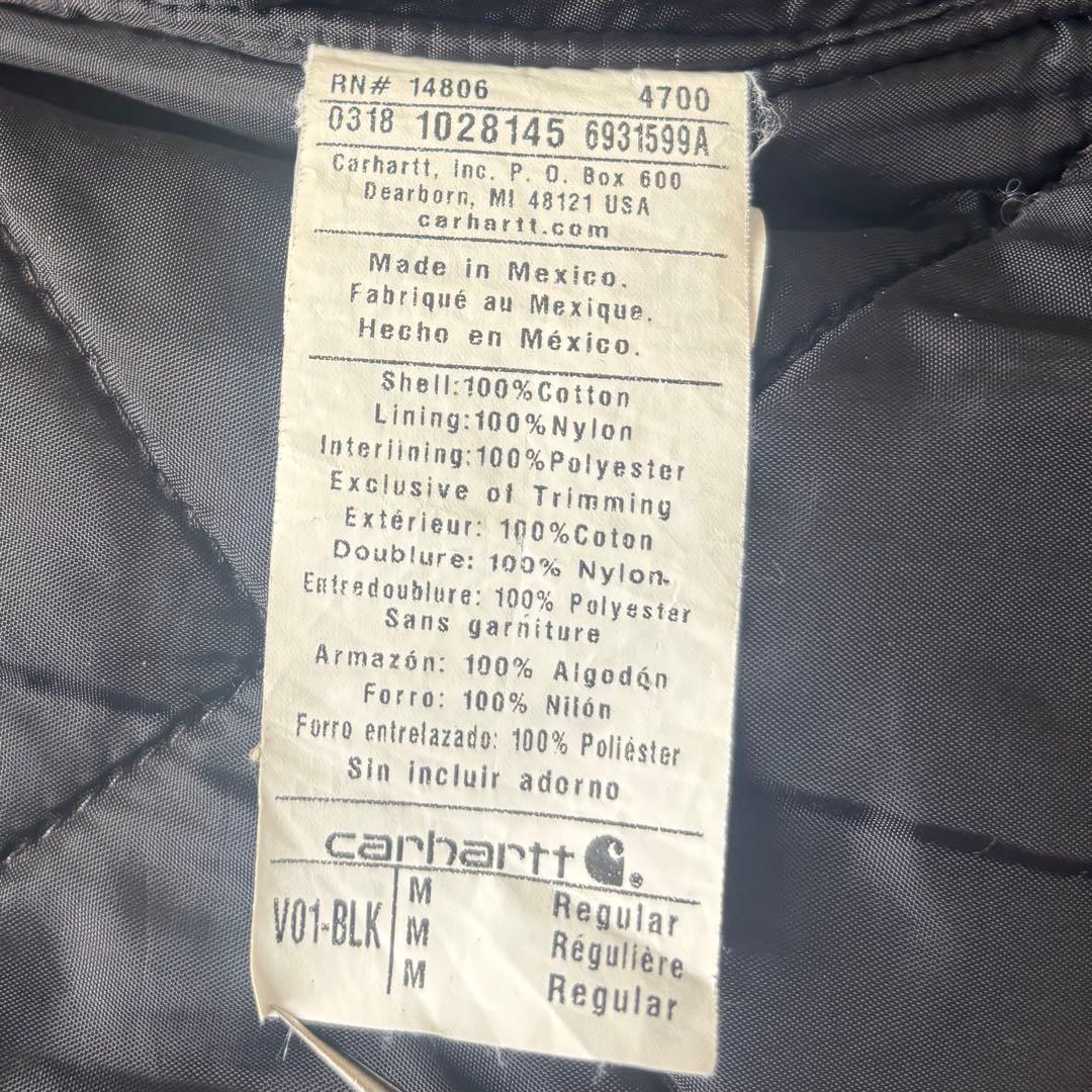 Carhartt カーハート ダックベスト V01 BLK M ワークベスト