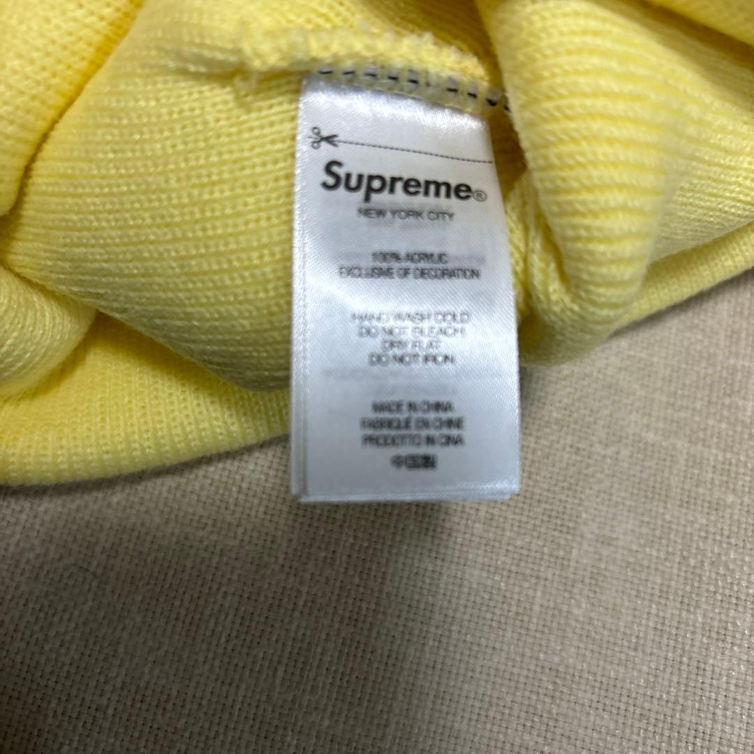 帽子 Supreme Crest Beanie yellow