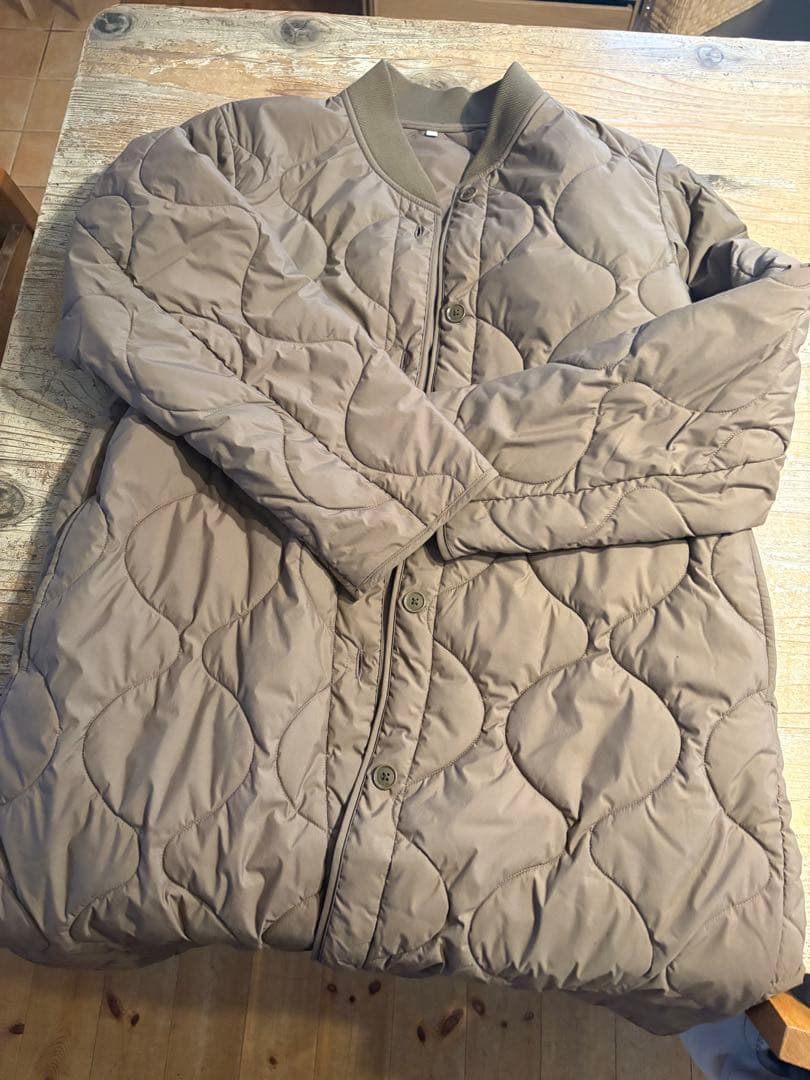 無印良品 ふんわり中わた　キルティングコート