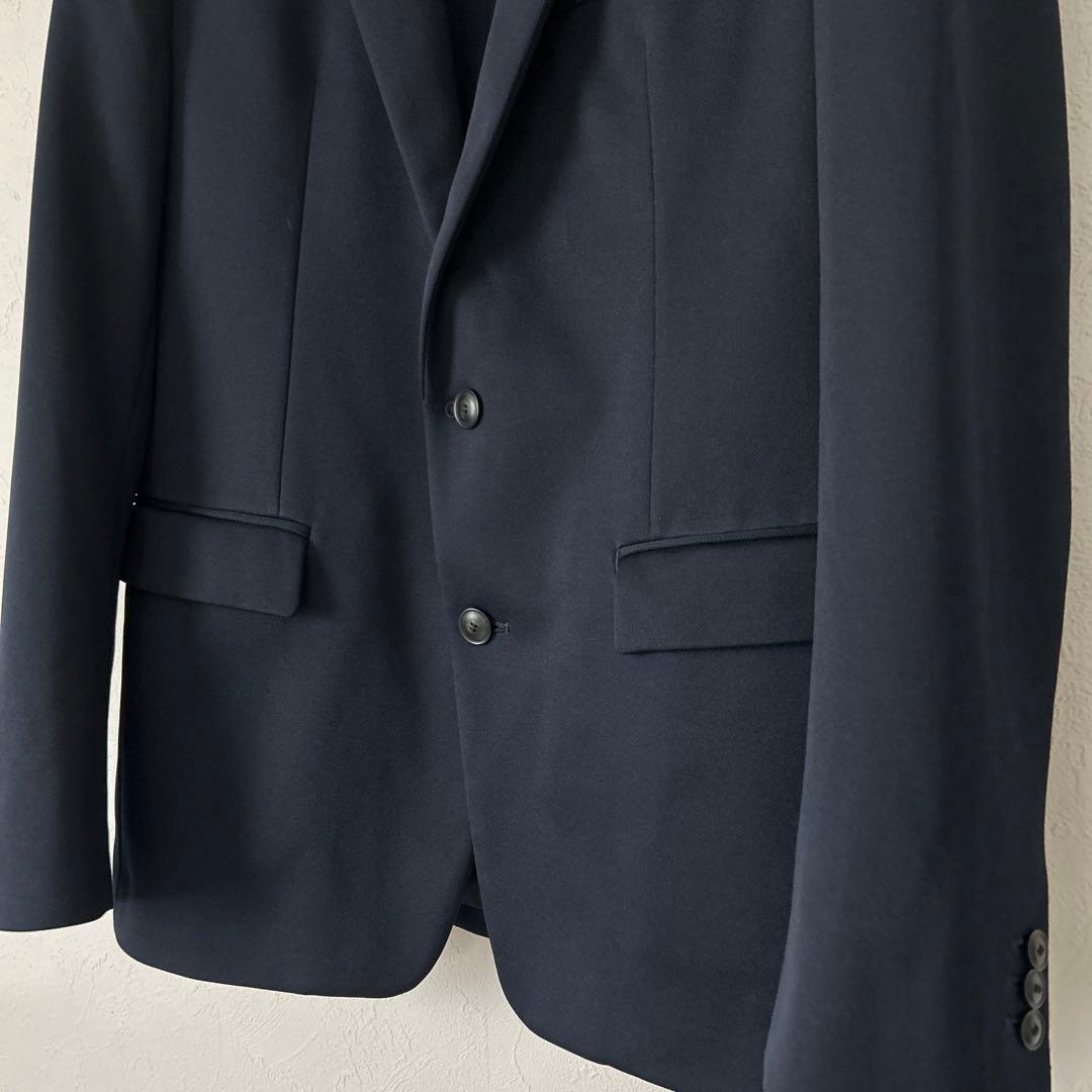 美品✨theory ジャケット ネイビー 38 2ボタン 無地 軽量 ストレッチ