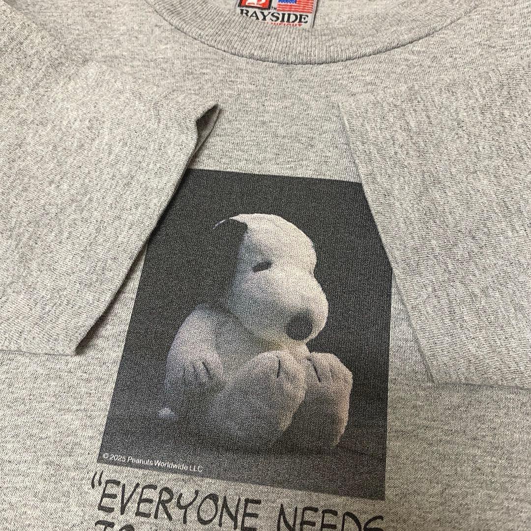 BAYSIDE USA製 スヌーピー PEANUTS 限定 フォト Tシャツ S