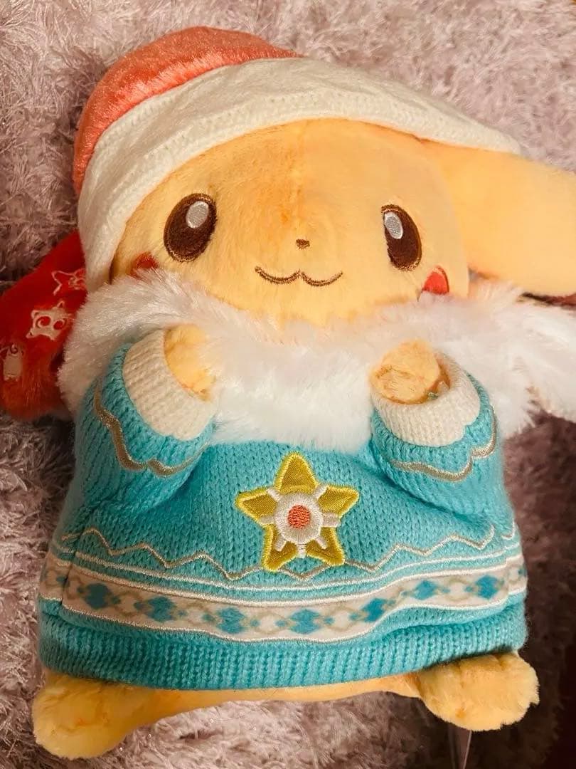 ポケモン クリスマス ぬいぐるみ ピカチュウ パモだるまHeartwarming