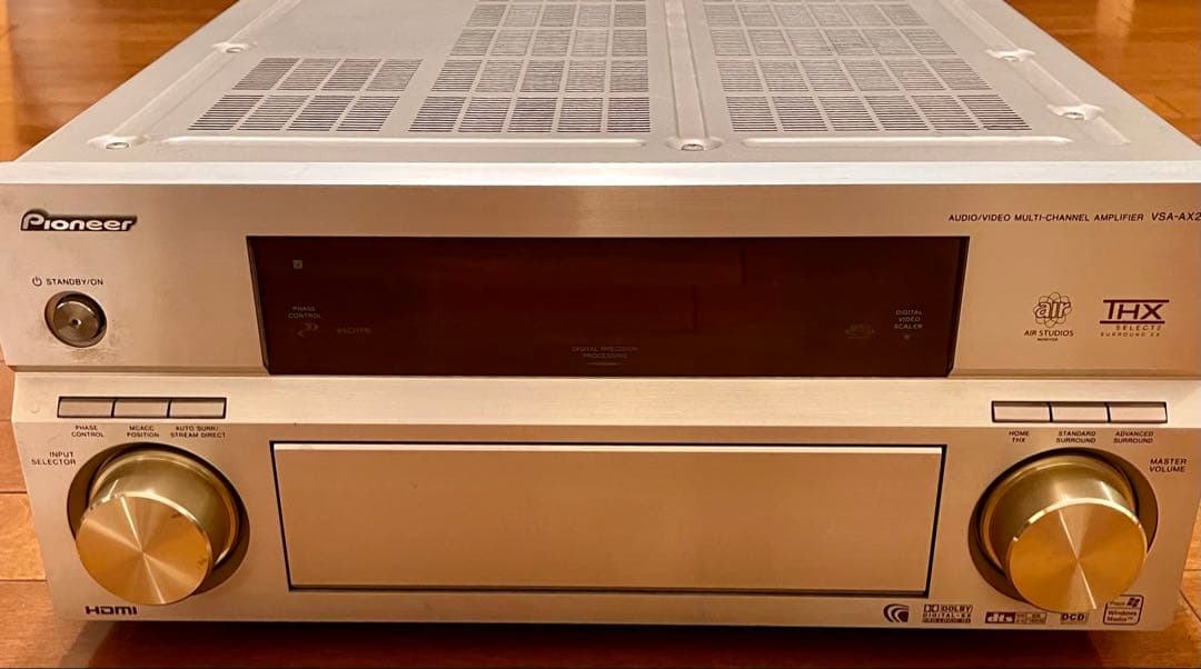7.1ch AVアンプ Pioneer VSA-AX2AS（ゴルド色）