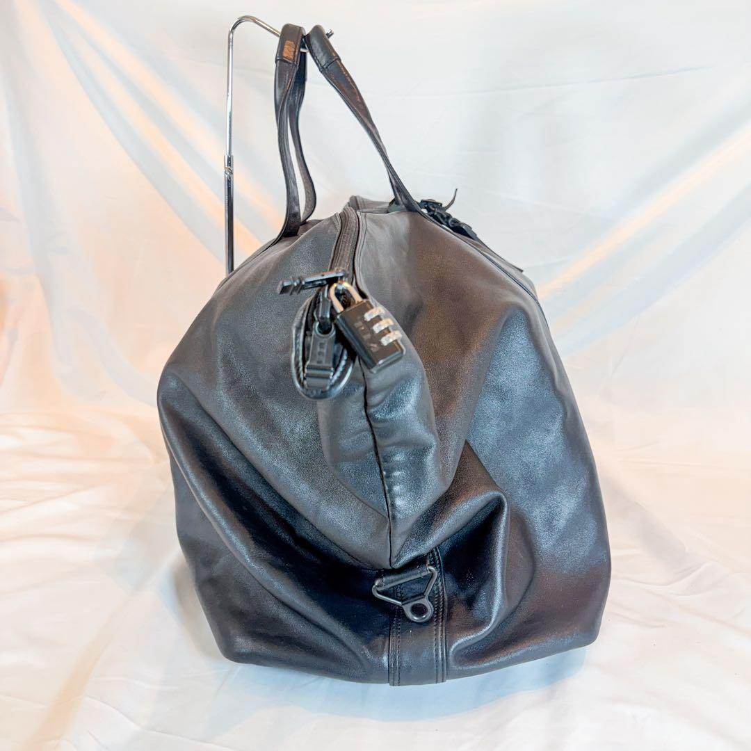 TUMI トゥミ 965D3 オールレザー ボストンバッグ 黒 鍵付