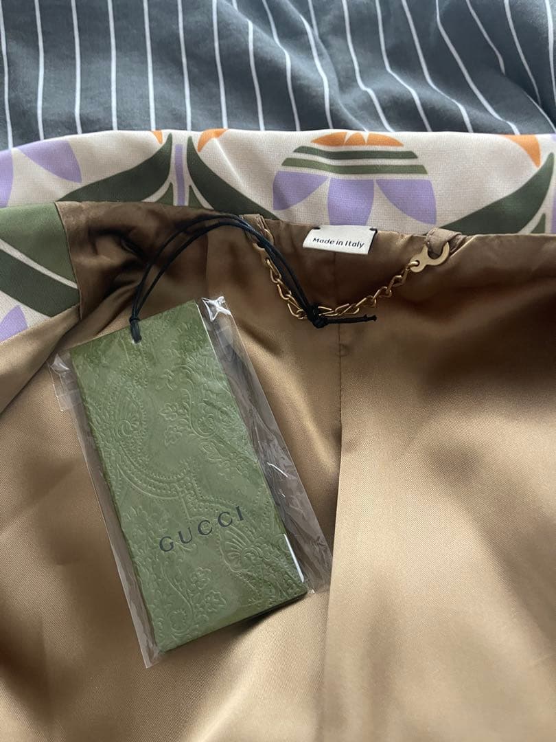 GUCCI×Adidas トレフォイルプリント ブルゾン ジャケット