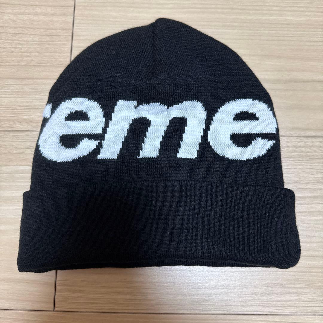 帽子 Supreme Big Logo Beanie \"Black\"