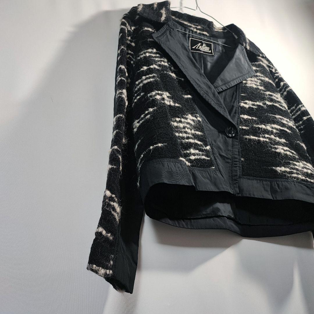EIKO KONDO エイココンドウ ジャケット 日本製 モヘヤ 黒 白