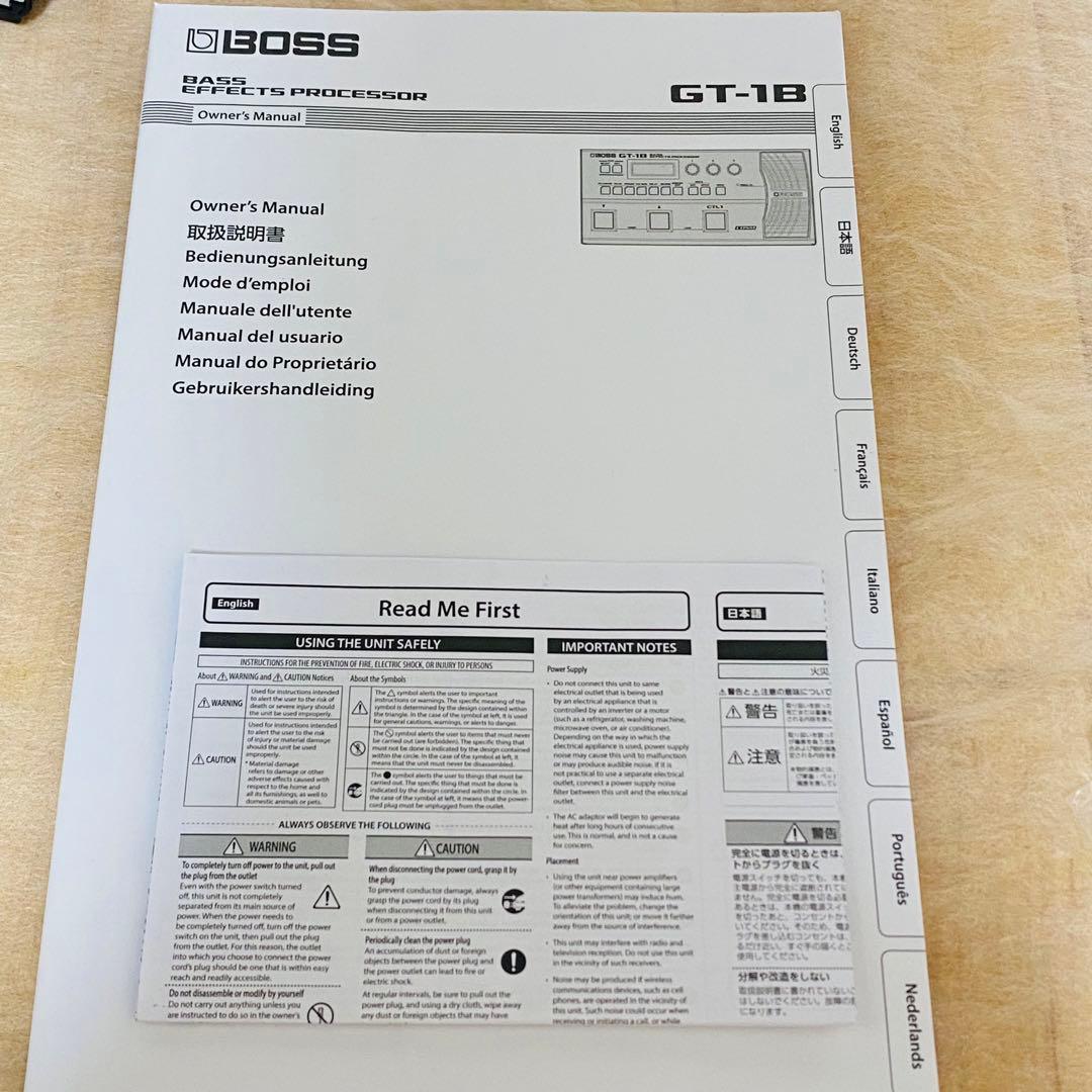 極美品・付属品多数✨ BOSS GT-1B ベースエフェクター シールド付
