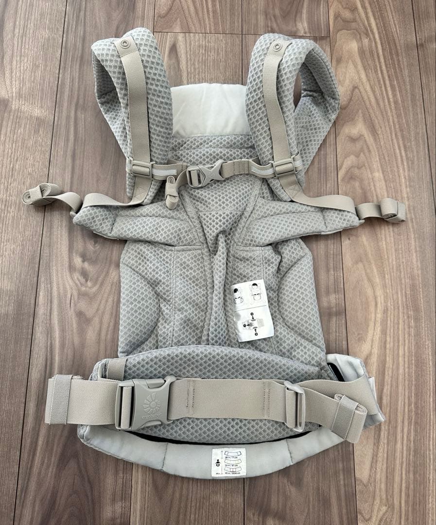 エルゴ オムニブリーズ OMNI メッシュ エルゴベビー 抱っこ紐 グレー 美品