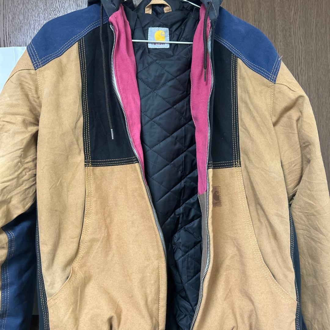 Carhartt フード付きジャケット　再構築　アクティブジャケット　リメイク