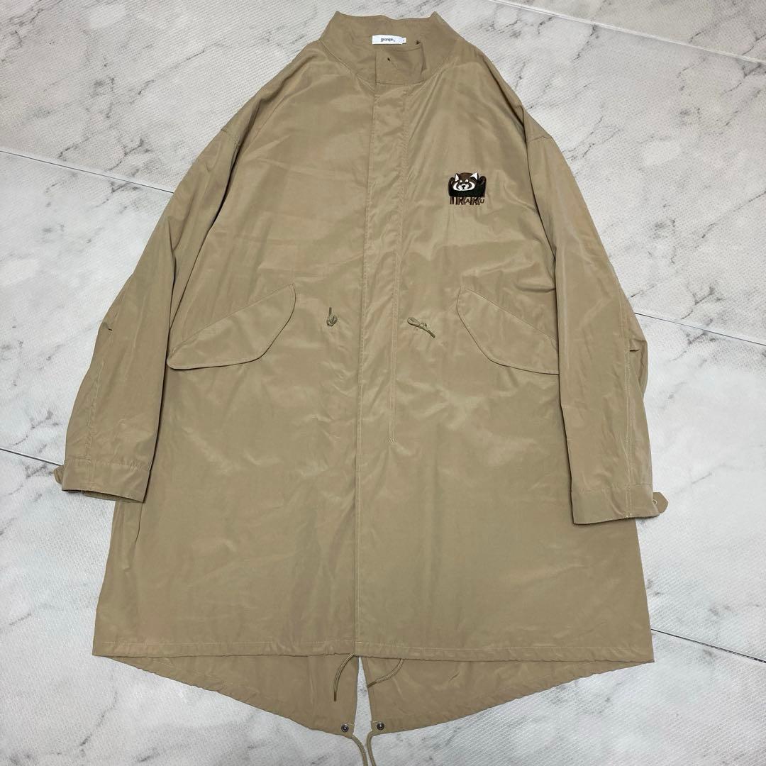 【美品】グラニフ IKAKU 3wayライナー付モッズコート メンズL ベージュ