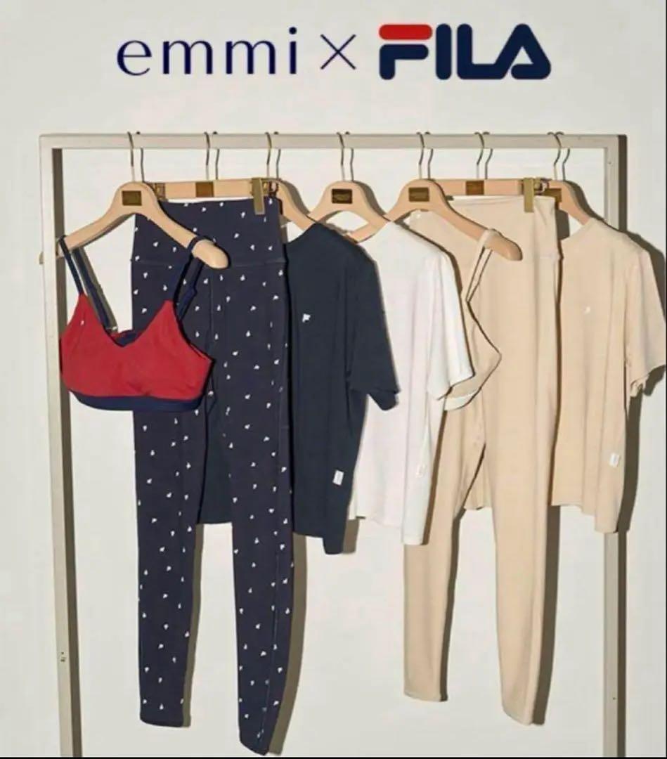 【13日まで】emmi FILA エミ×フィラ コラボ上下セット　サイズ1