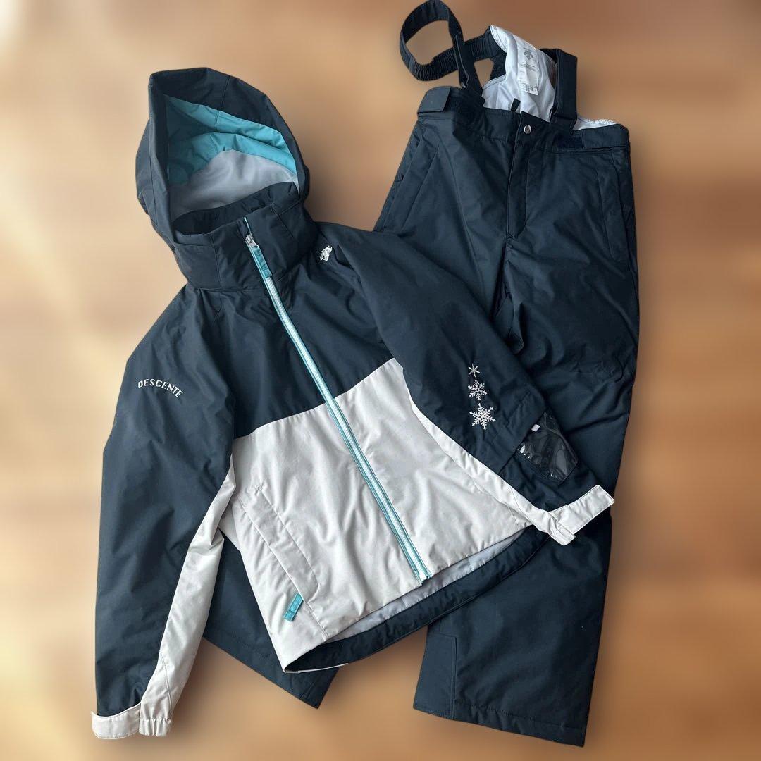DESCENTE スキーウェア 女の子 上下セット きよ