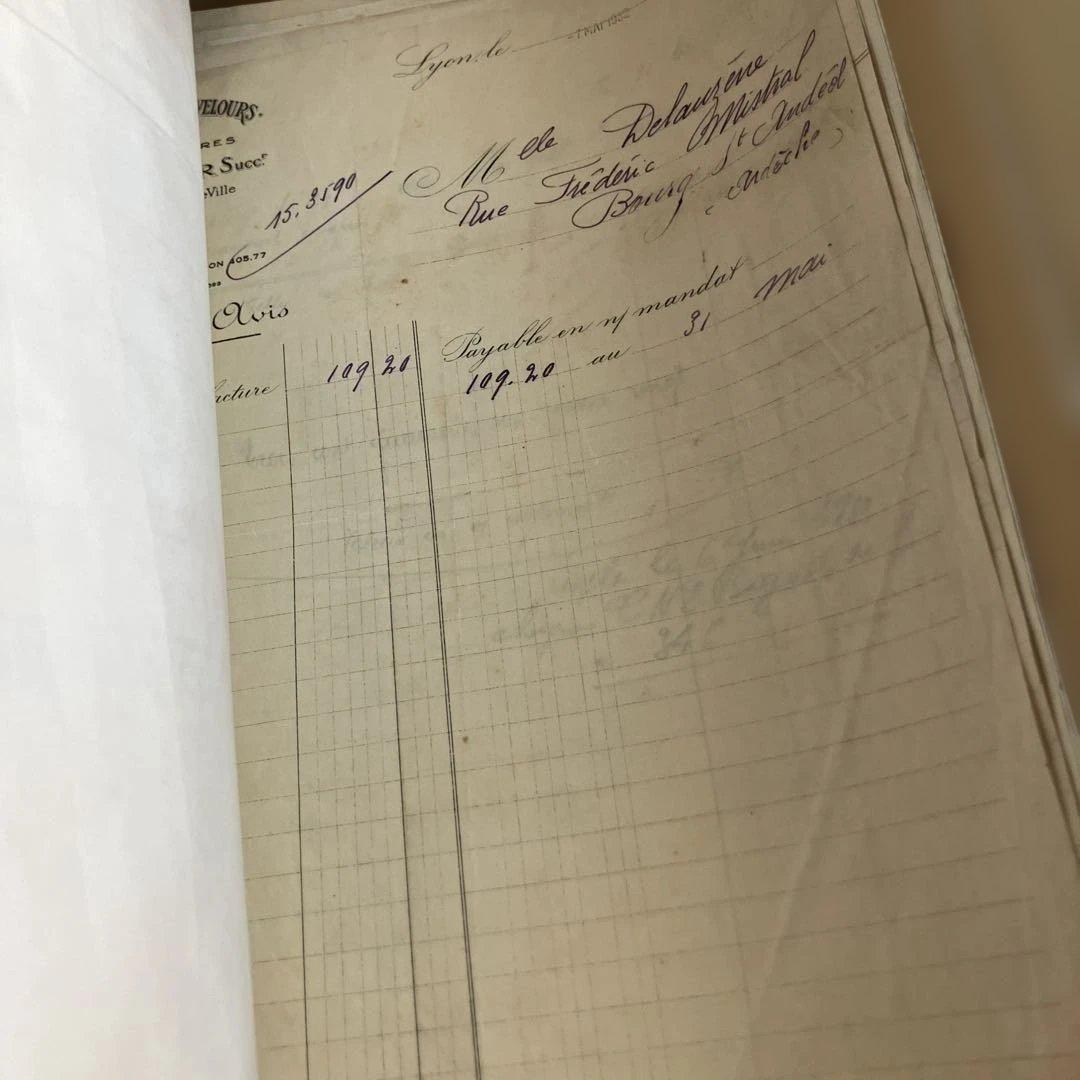 海外　ヴィンテージ 紙もの詰め合わせ　書類　領収書　マルシェ　アイスクーポン