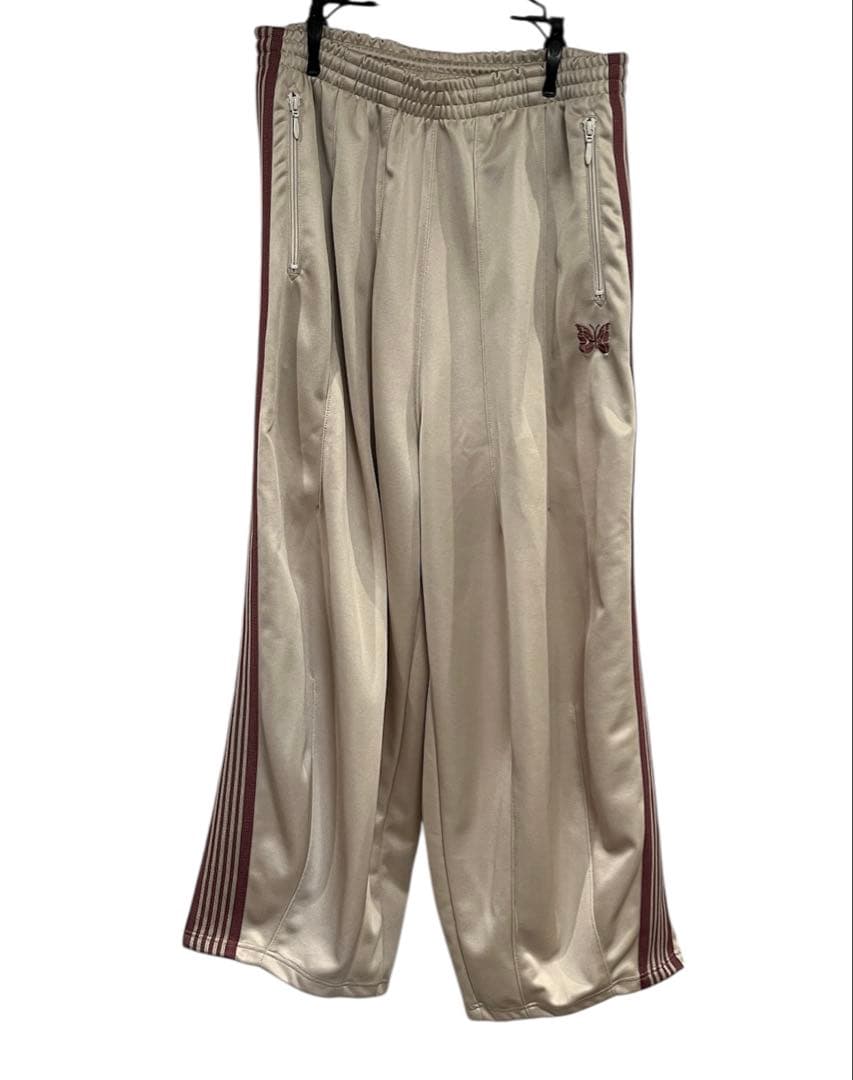 needles 25ss H.D.Track Pantアイボリー×ピンクSサイズ