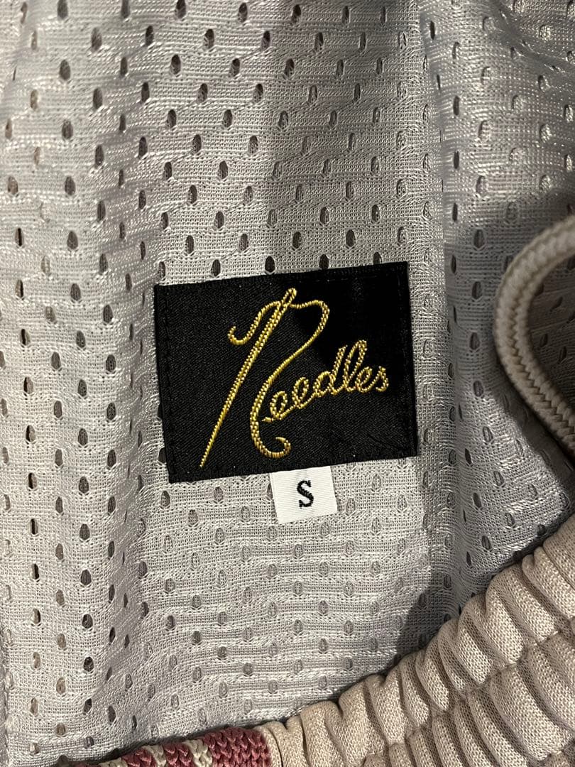 needles 25ss H.D.Track Pantアイボリー×ピンクSサイズ