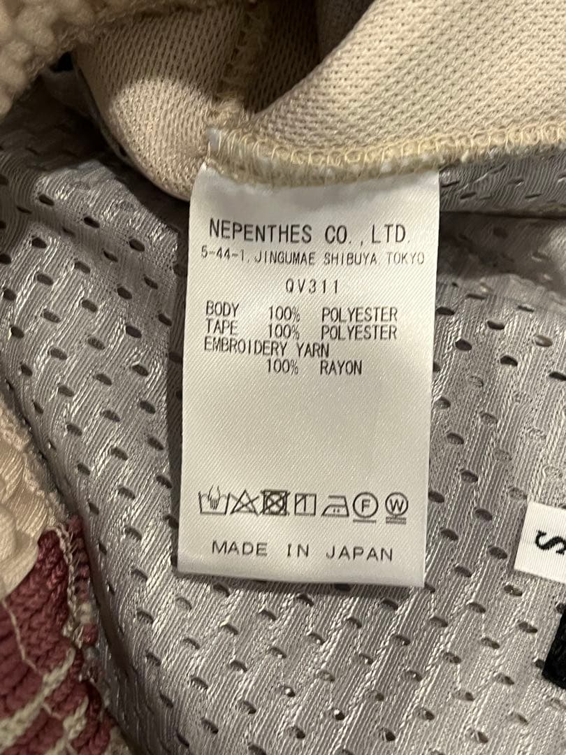 needles 25ss H.D.Track Pantアイボリー×ピンクSサイズ