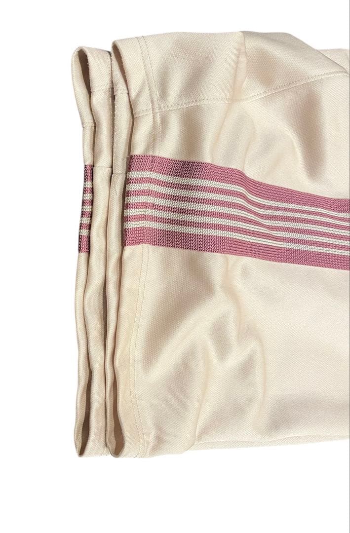 needles 25ss H.D.Track Pantアイボリー×ピンクSサイズ
