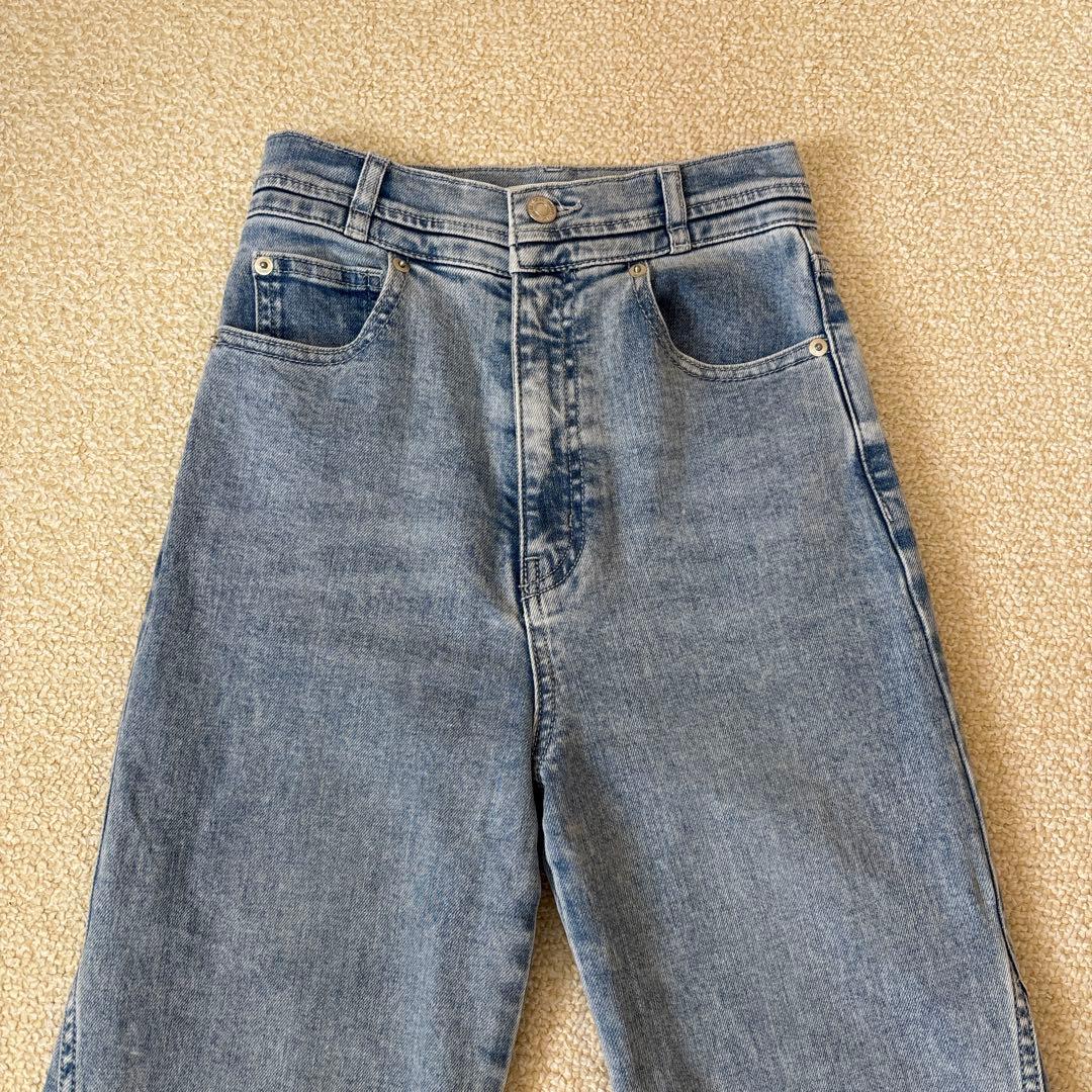 SNIDEL Sustainableストレッチフレアデニムパンツ