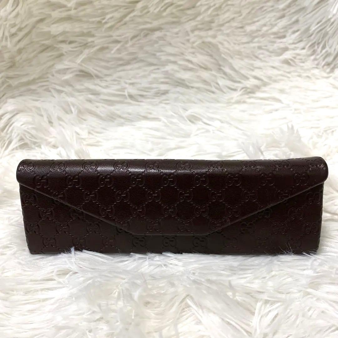 GUCCI メガネ ブラウン ストーン ケースあり クリーナーあり