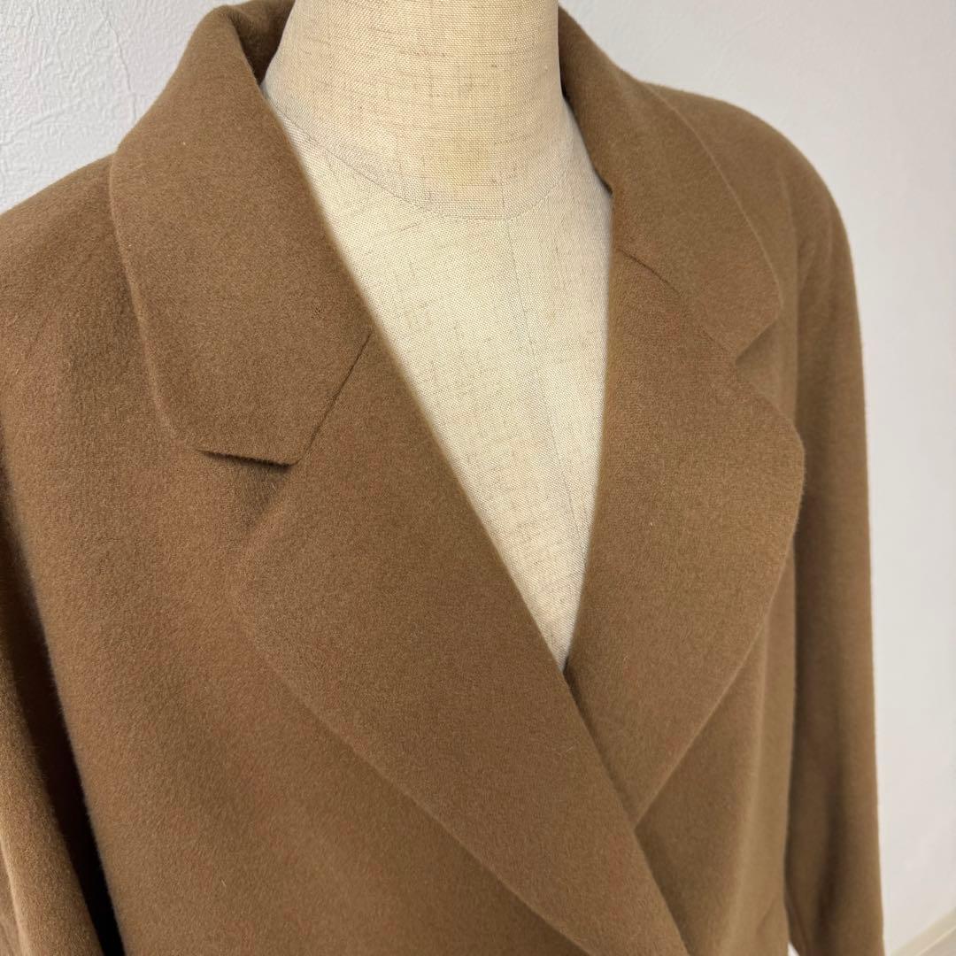 【新品未使用】カシミヤ100% ロング コート 11号 ベージュ 難あり