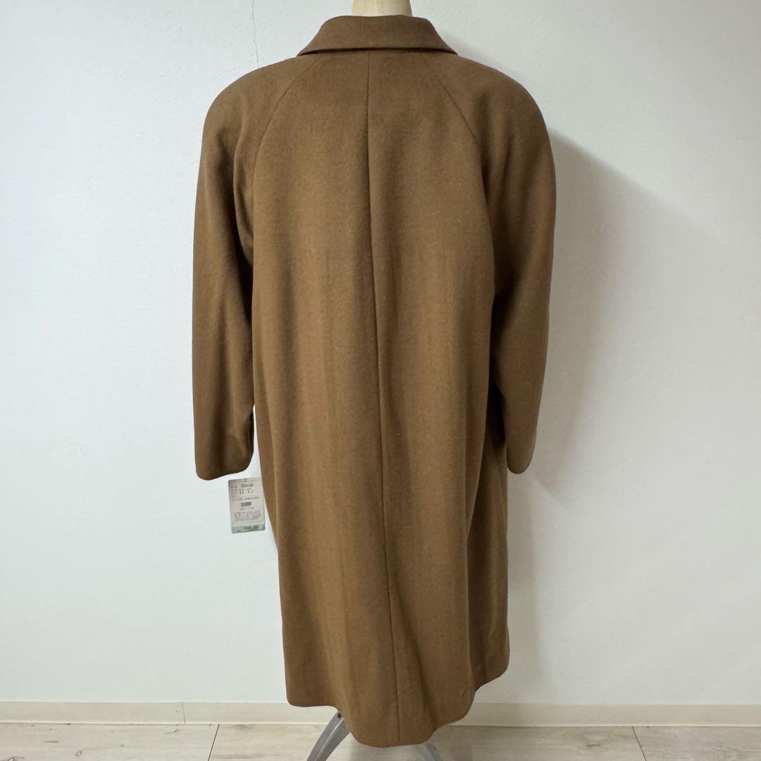 【新品未使用】カシミヤ100% ロング コート 11号 ベージュ 難あり
