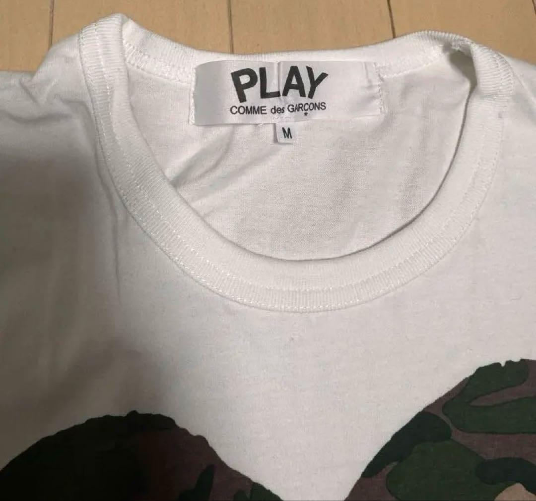 COMME des GARÇONS PLAY カモフラージュハート Tシャツ M