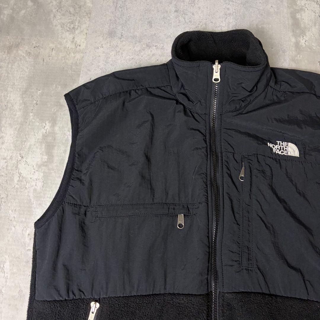 USA製 THE NORTH FACE フリースベスト デナリベスト L 黒