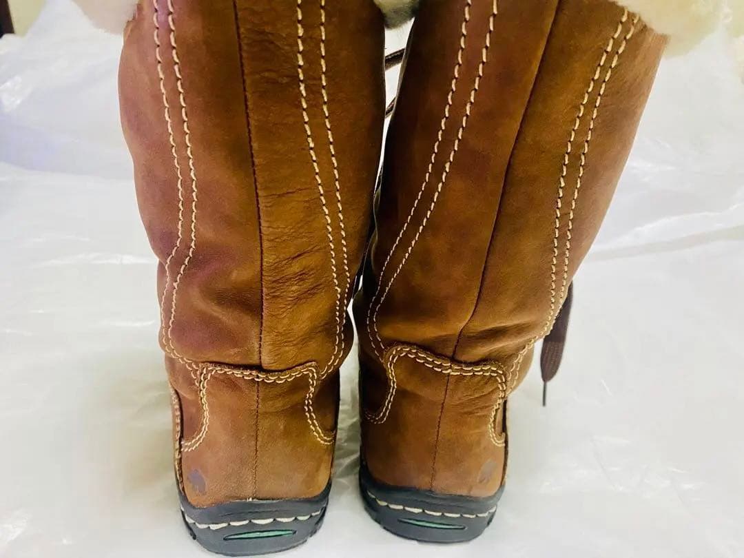 ❤️美品　KALSO EARTH　SHOE スエード　紐　ファーつき　24