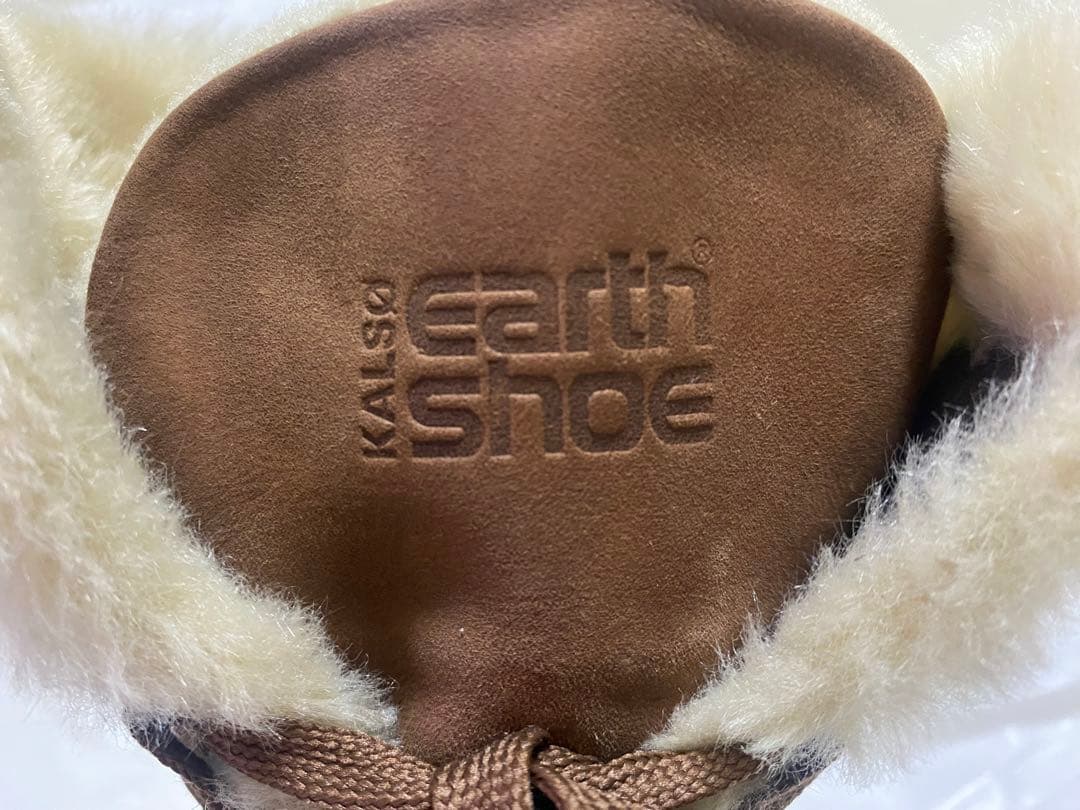 ❤️美品　KALSO EARTH　SHOE スエード　紐　ファーつき　24