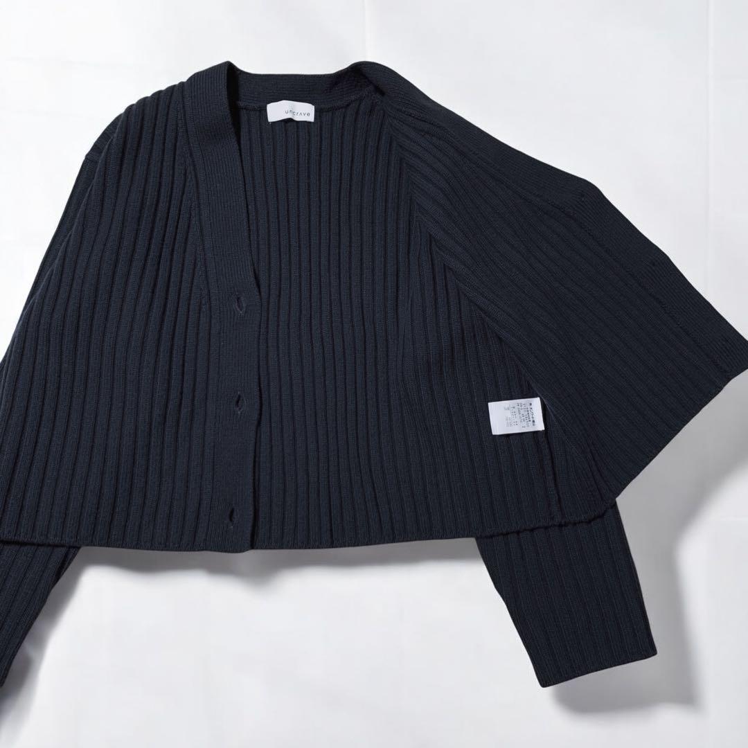 近年❤️極美品❤️ショート丈 メリノウール カーディガンとノースリーブ アンクレイヴ