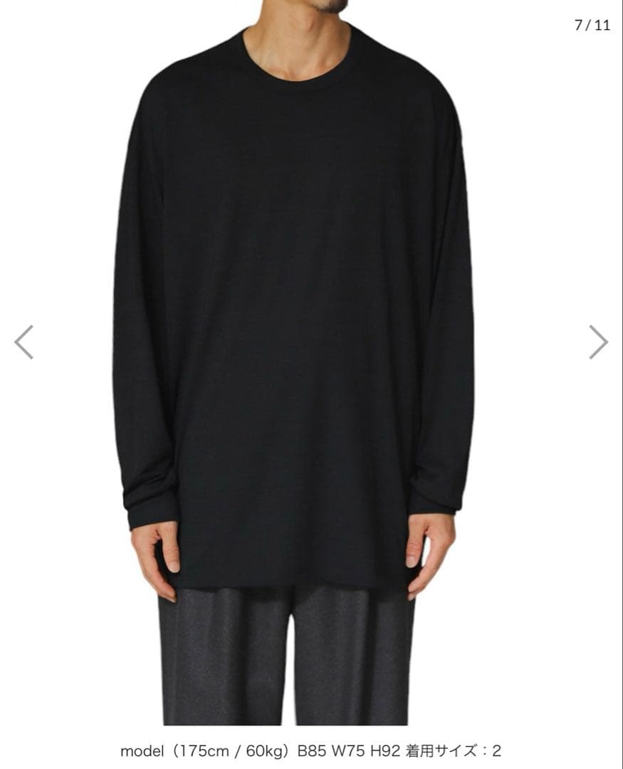 グラフペーパー Wool Cordura L/S Tee サイズ1