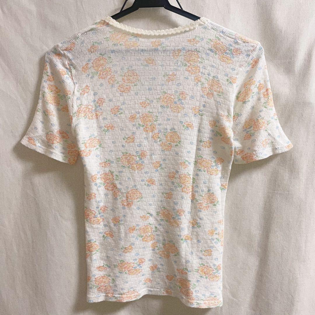 vintage euro lingerie tee 花柄 ユーロ ランジェリー
