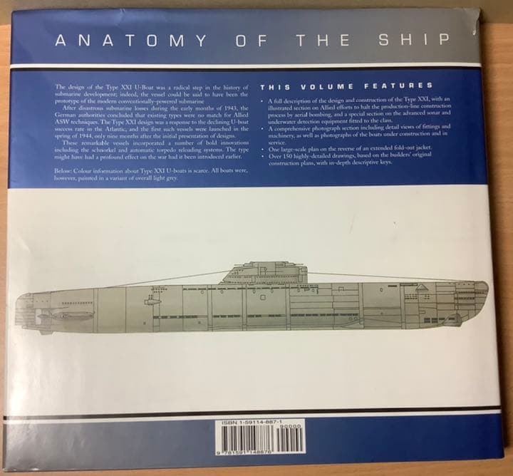 洋書 The Type XXI U-Boat Anatomy of the Ship
