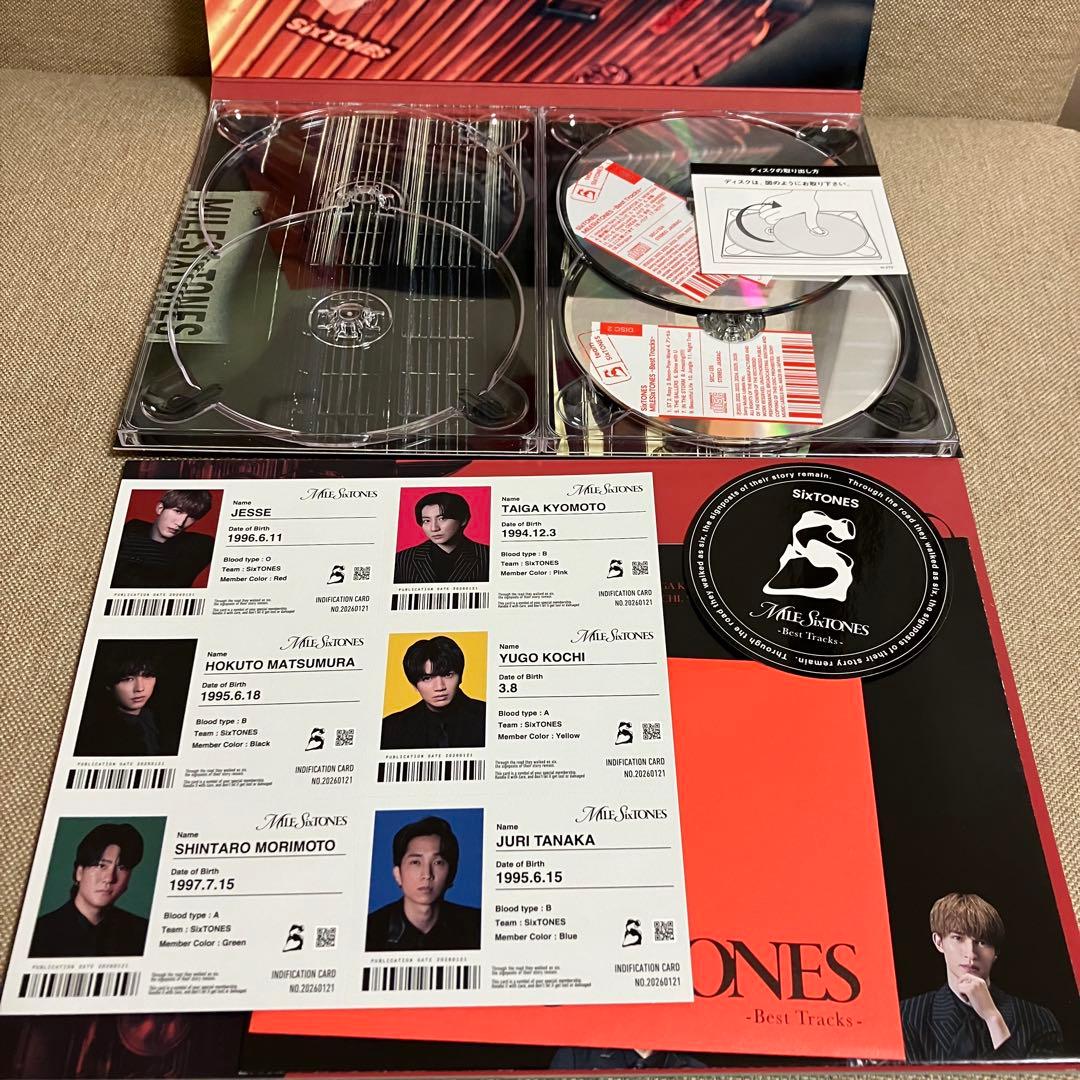 SixTONES MILESixTONES ベストアルバム 初回盤A DVDなし